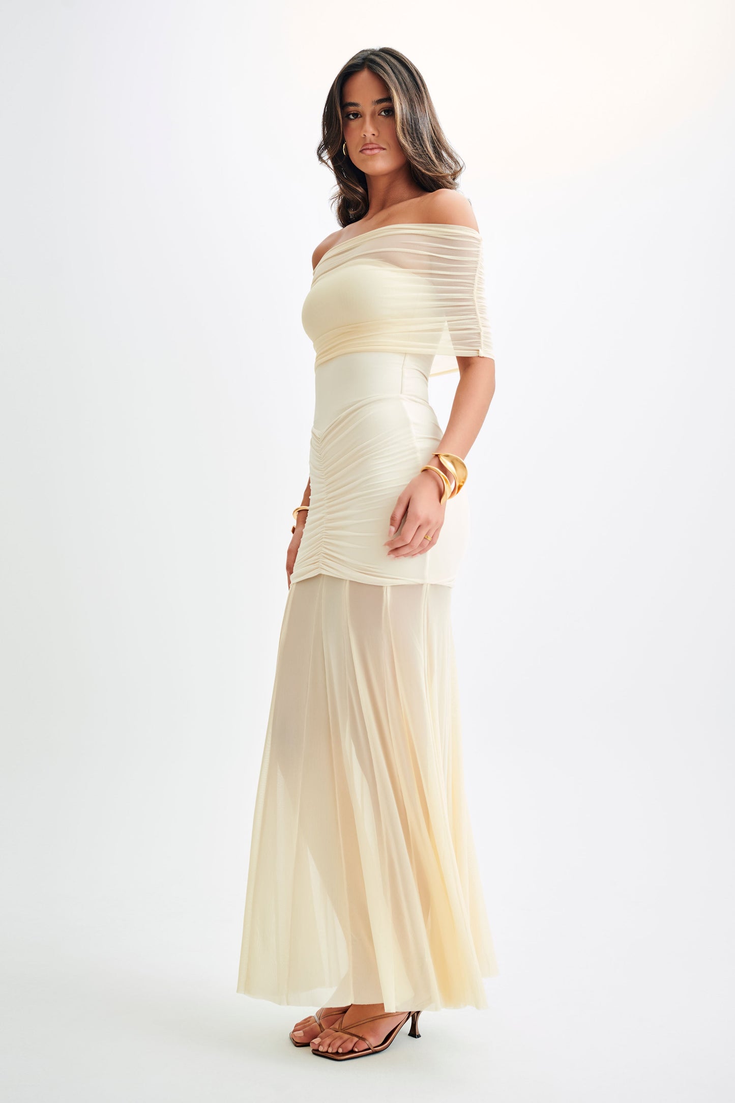 Off Shoulder Rush Jurk