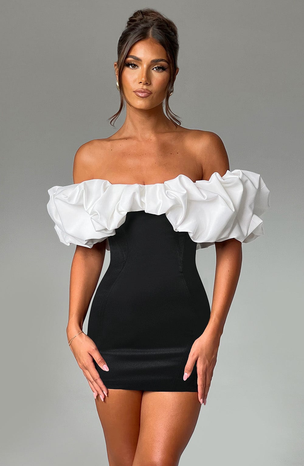 Mini Dress Savora - Zwart/Wit