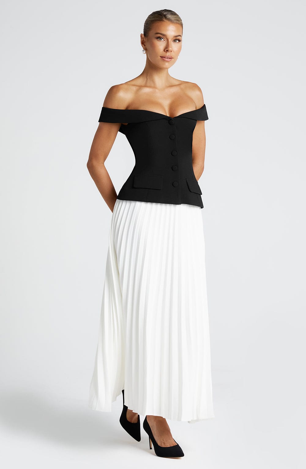 Classic Midi Rok Ivoor