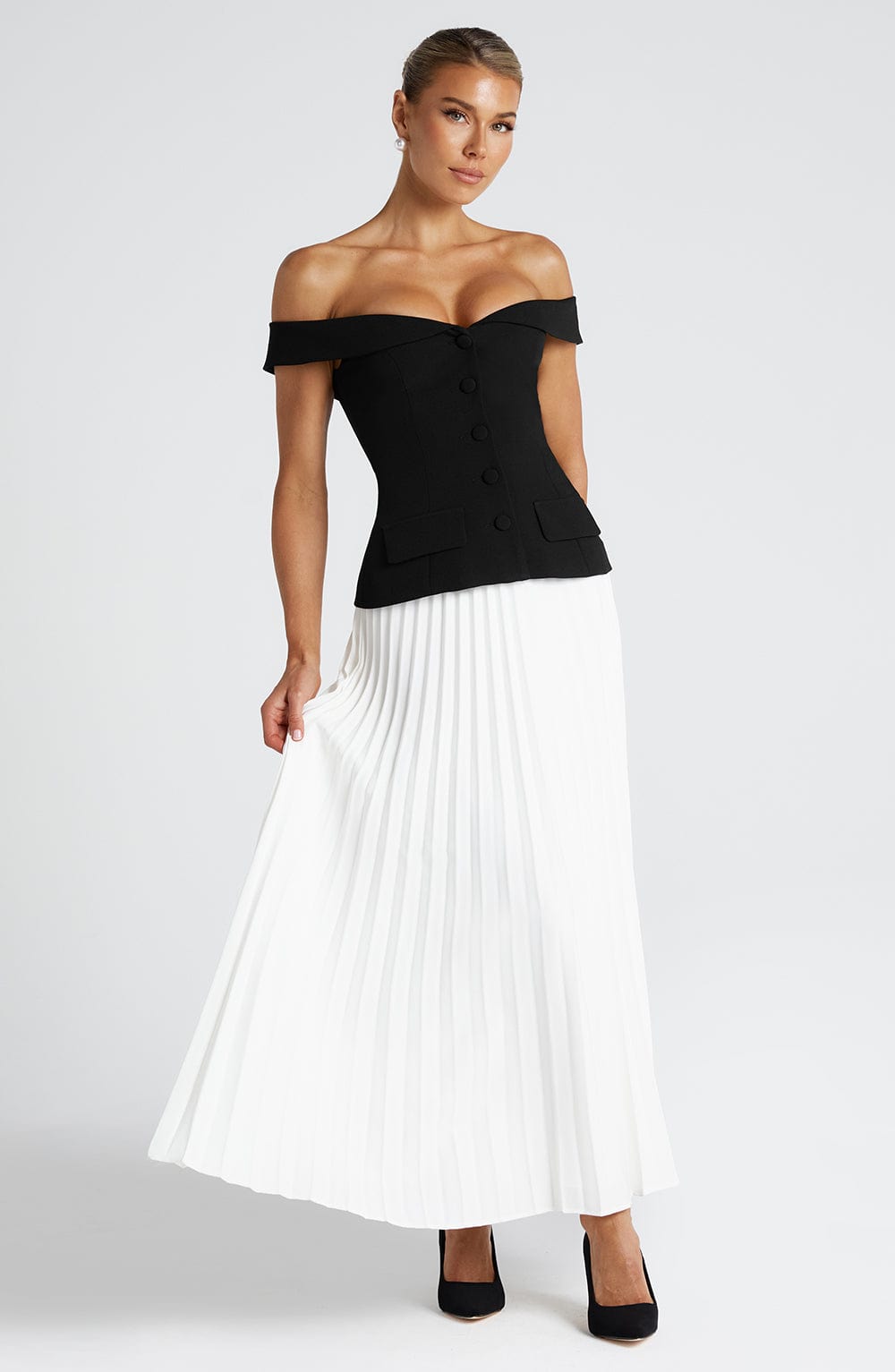 Classic Midi Rok Ivoor