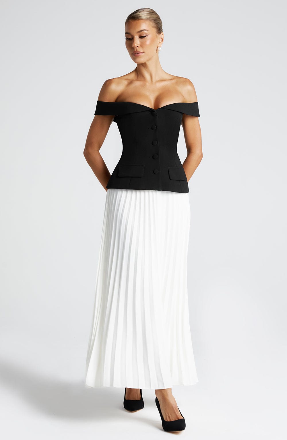 Classic Midi Rok Ivoor