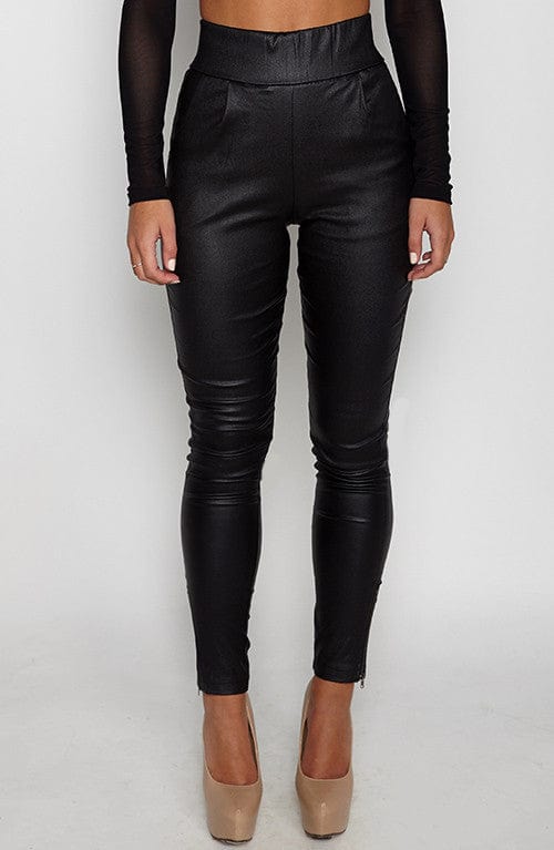Leren Broek Zwart