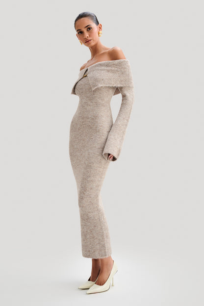 Fluffy Off Shoulder Dress