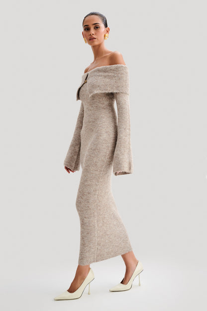 Fluffy Off Shoulder Dress