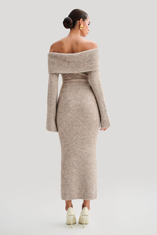 Fluffy Off Shoulder Dress