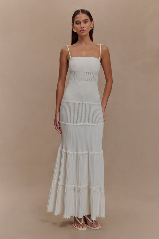 Gebreide Pointelle Maxi Jurk Dinah