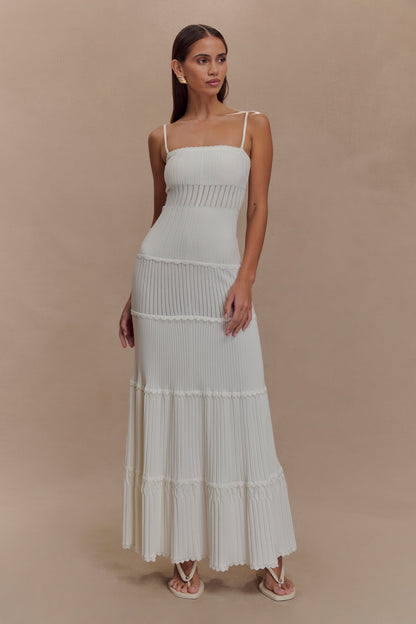 Gebreide Pointelle Maxi Jurk Dinah
