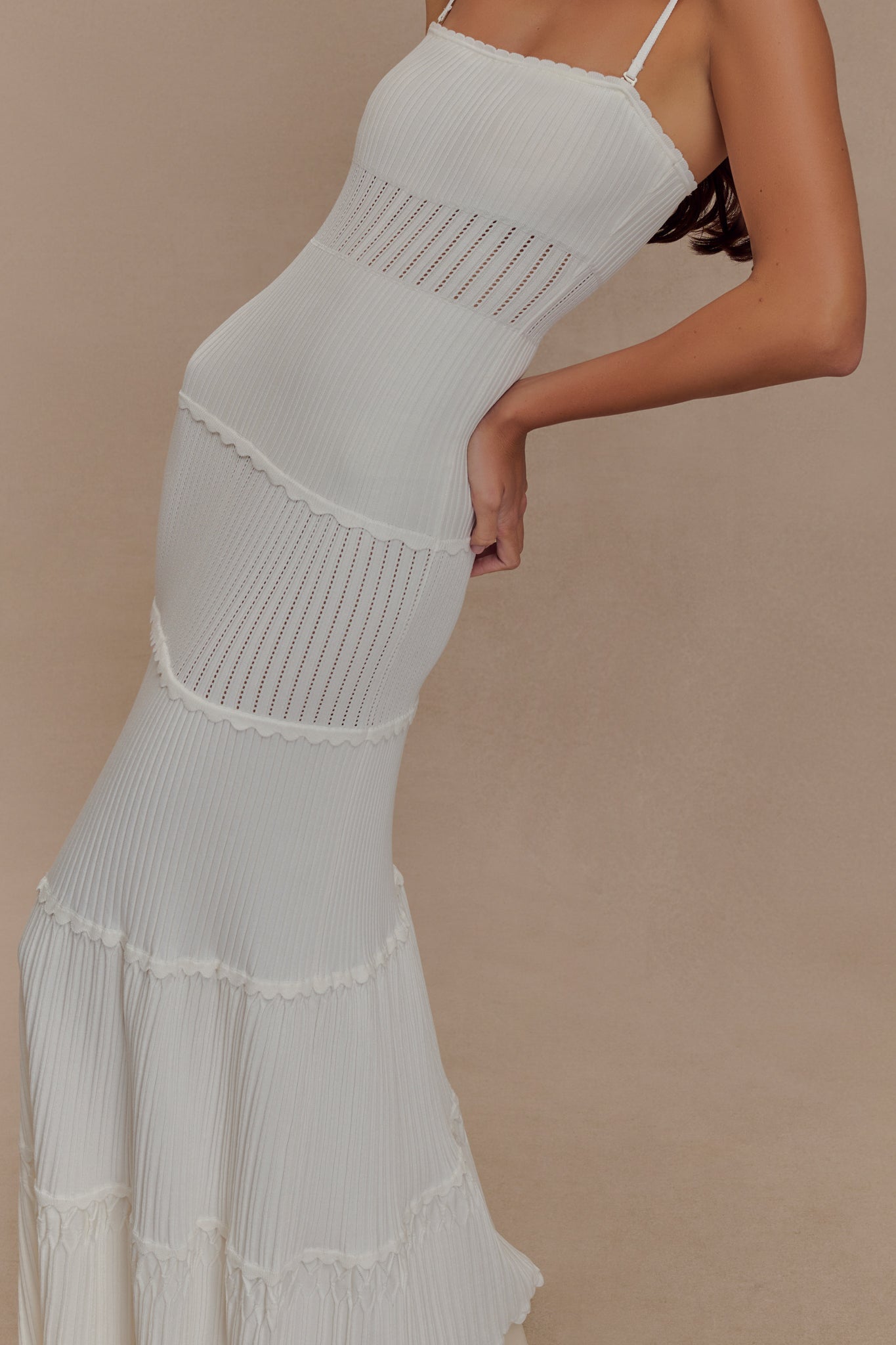 Gebreide Pointelle Maxi Jurk Dinah