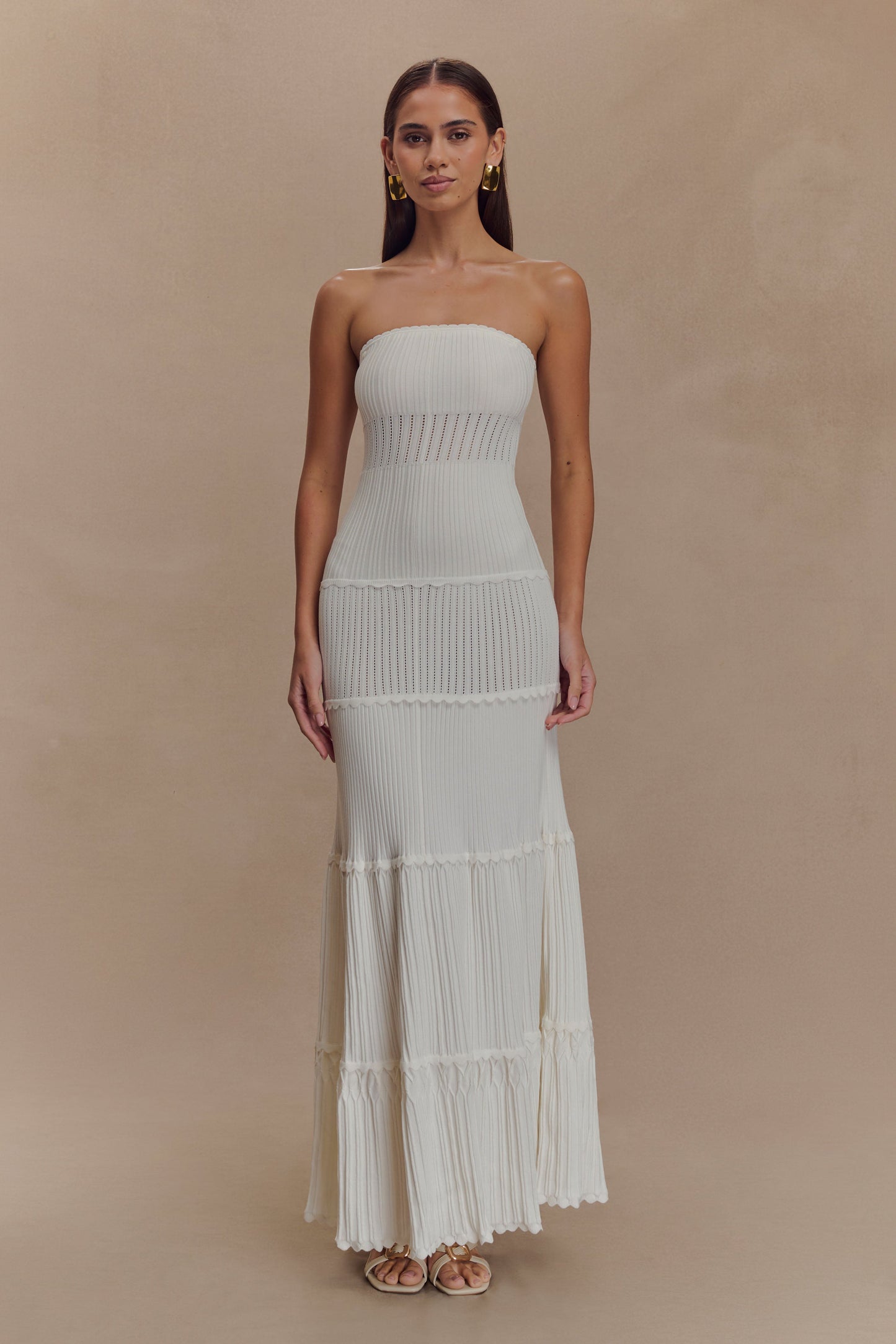 Gebreide Pointelle Maxi Jurk Dinah