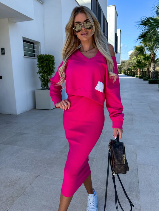 Luxe Tweedelige Jurk- Set