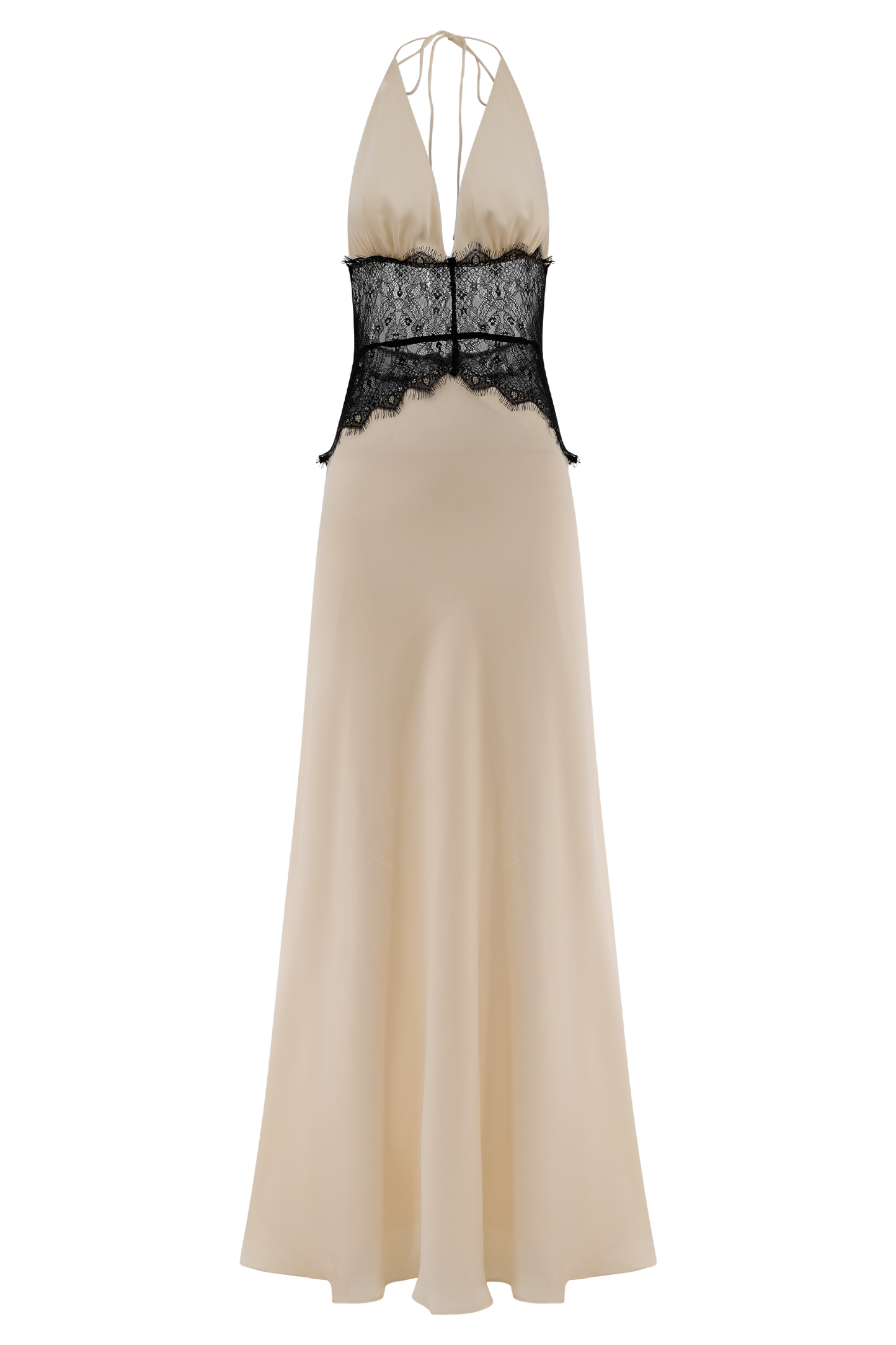 Celina Lace&Latin Satin dress