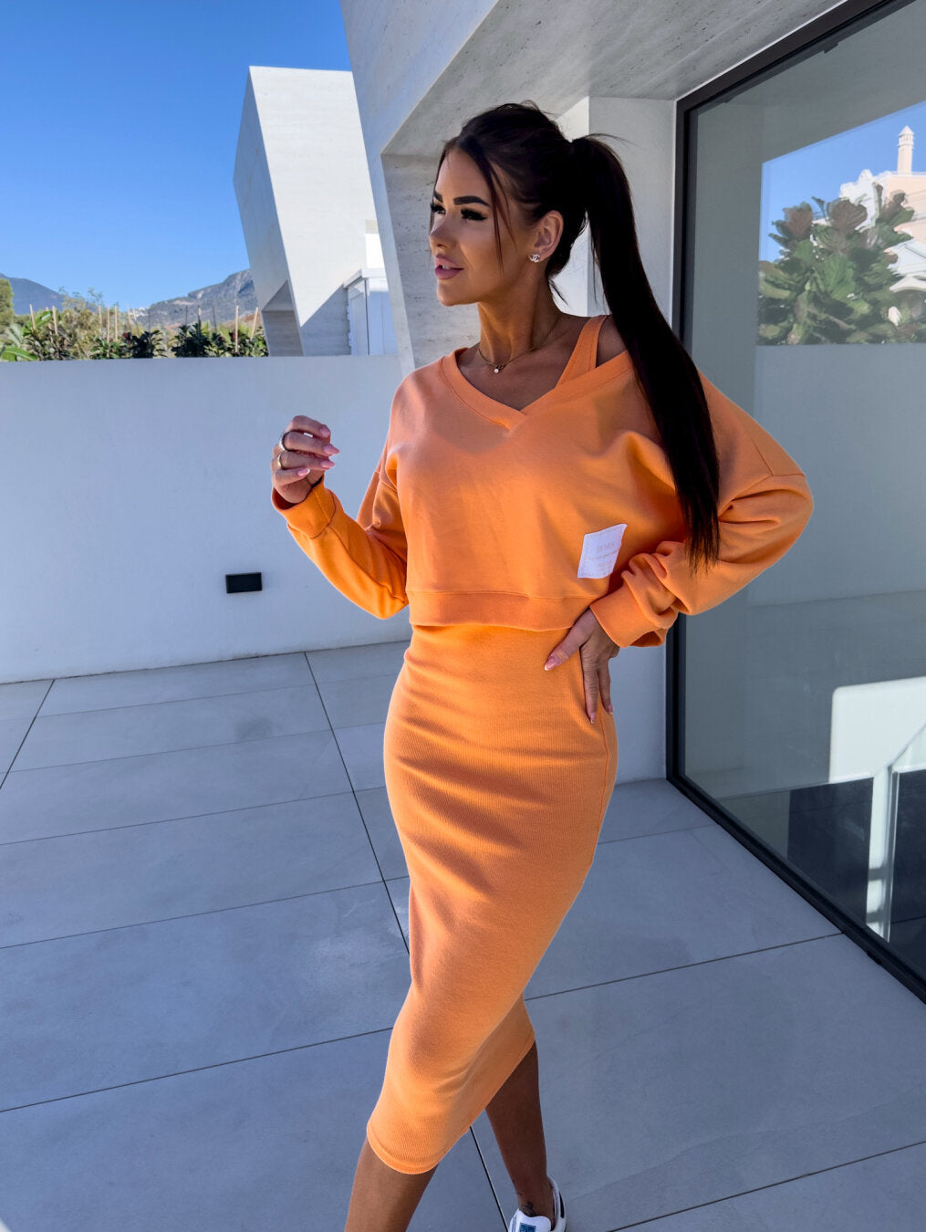 Luxe Tweedelige Jurk- Set
