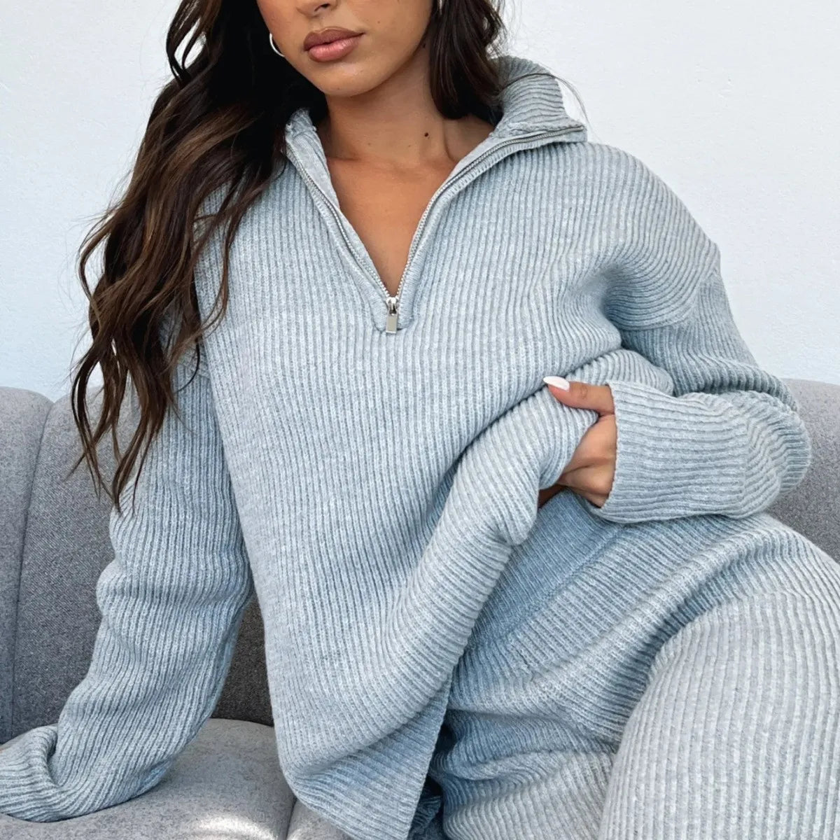 Chloe Gebreide Set