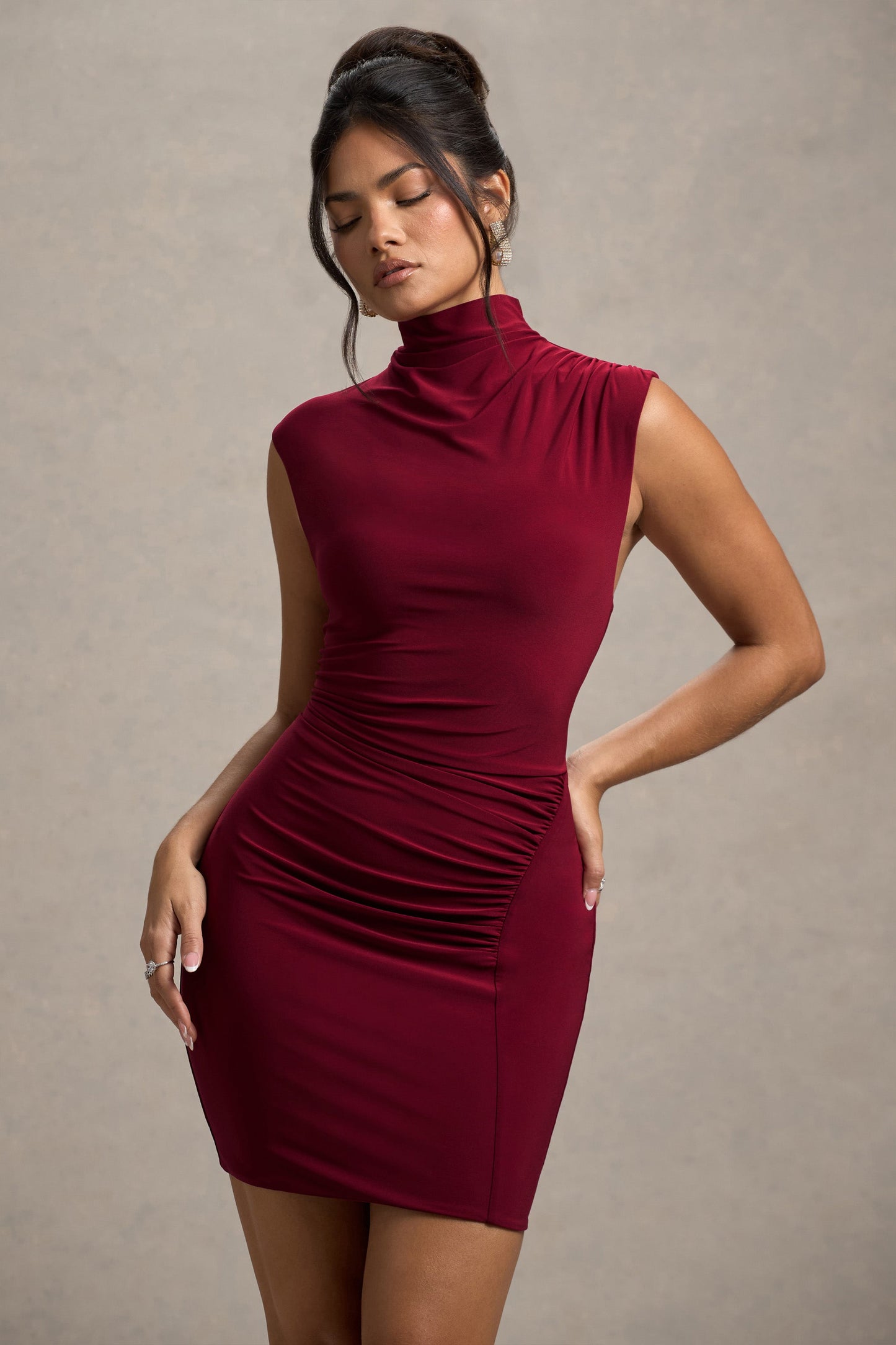 Mini Dress Wijnrood