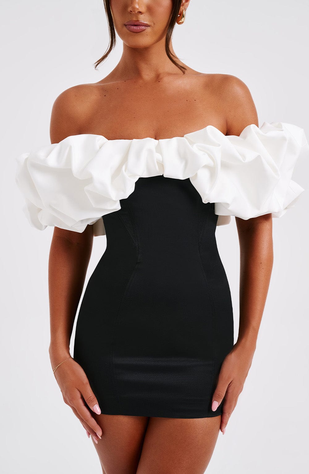 Mini Dress Savora - Zwart/Wit