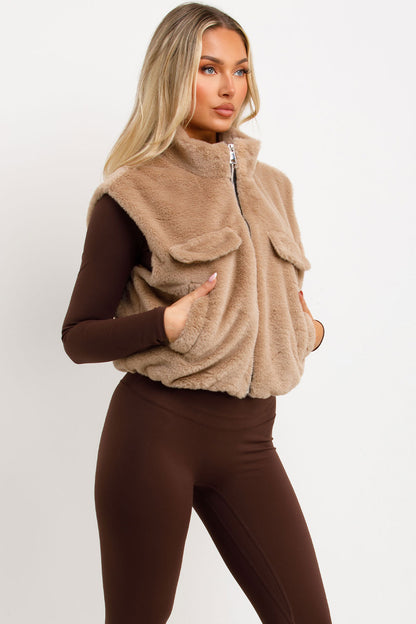 Teddy Gilet Mouwloos