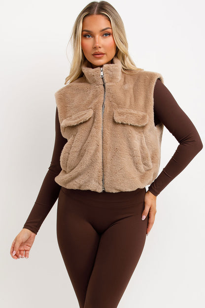 Teddy Gilet Mouwloos