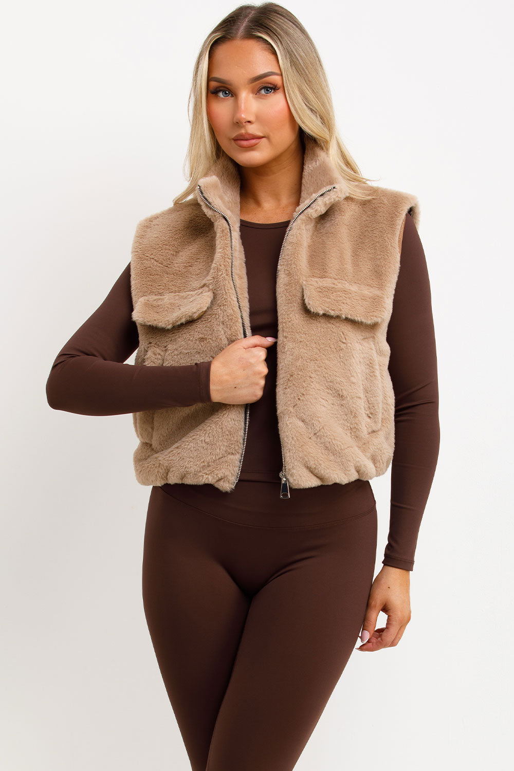 Teddy Gilet Mouwloos