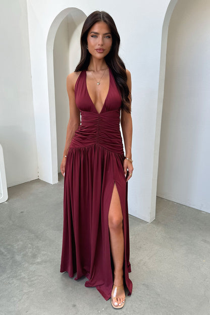Lunéa Burgundy Dress