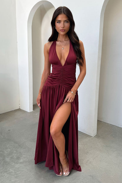 Lunéa Burgundy Dress