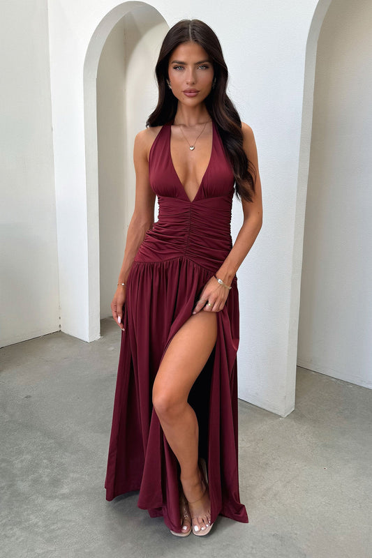 Lunéa Burgundy Dress