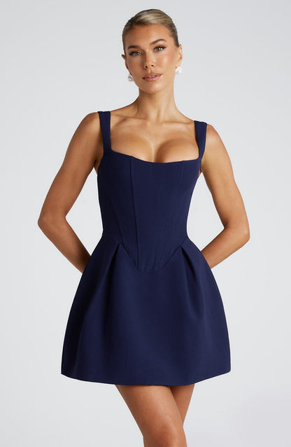 Coco Mini Dress Marineblauw