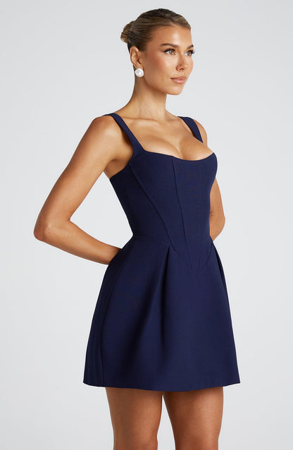 Coco Mini Dress Marineblauw
