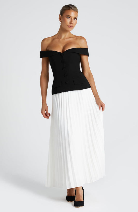 Classic Midi Rok Ivoor