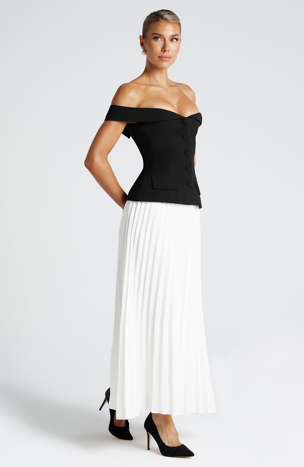 Classic Midi Rok Ivoor